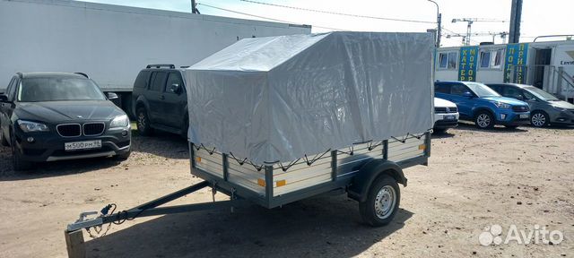 Прицеп к л/а 2.5х1.5х0.4м с высоким аэротентом