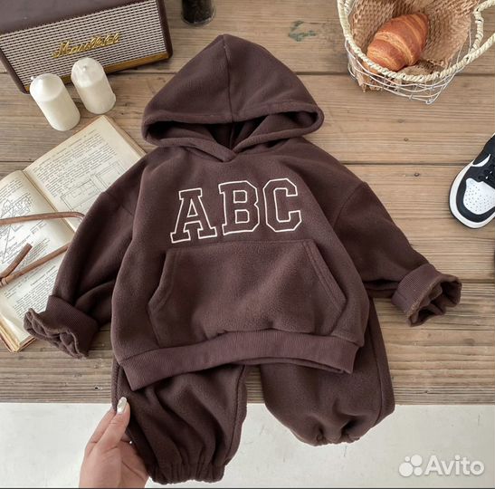 Детский флисовый спортивный костюм ABC