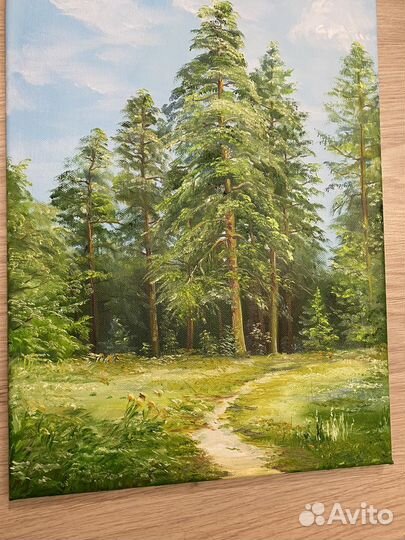 Картина маслом. Лес