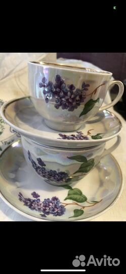 Чайно-Кофейный сервиз Сирень 32 предмета