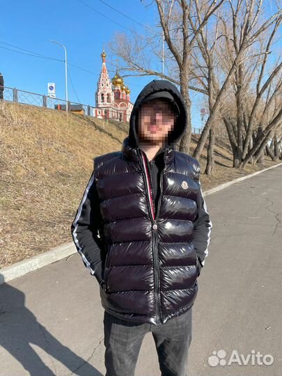 Жилетка moncler глянцевая