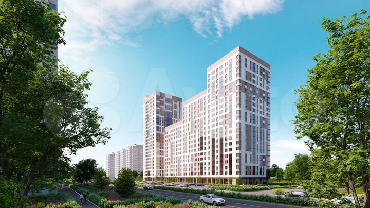 2-к. квартира, 52 м², 2/25 эт.