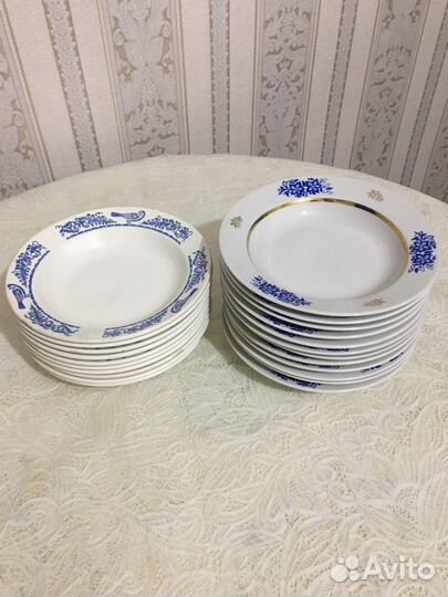 Тарелки новые глубокие СССР (12шт,10шт)
