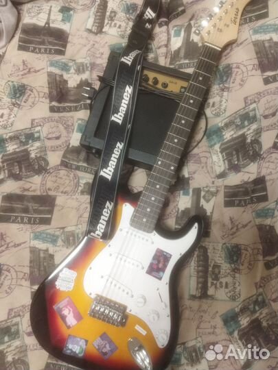 Электро гитара с комбиком