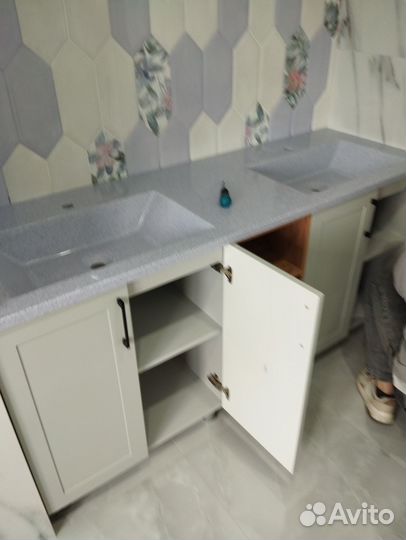 Столешница с раковиной тумба под мойку в ванну