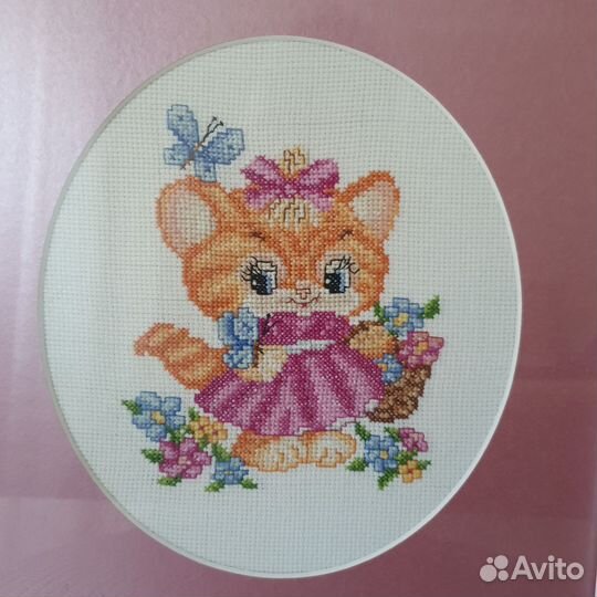 Картина вышитая крестом ручная работа
