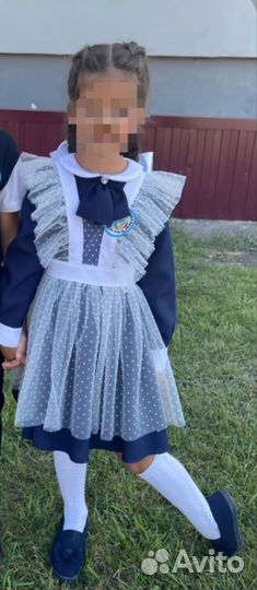 Школьная форма для девочек синяя на прокат