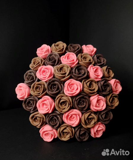 Розы из Бельгийского Шоколада - 37 шт в Букете