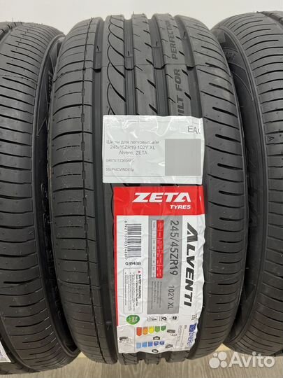 Zeta Alventi 245/45 R19 и 275/40 R19 98Y