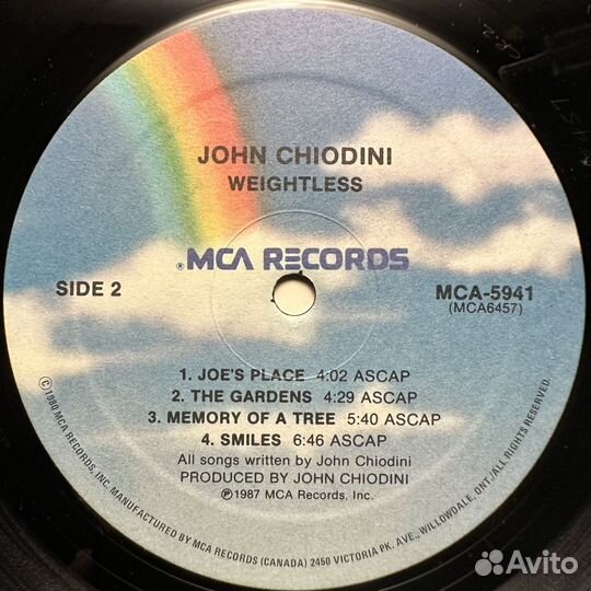 John Chiodini – Weightless (Канада 1987г.)