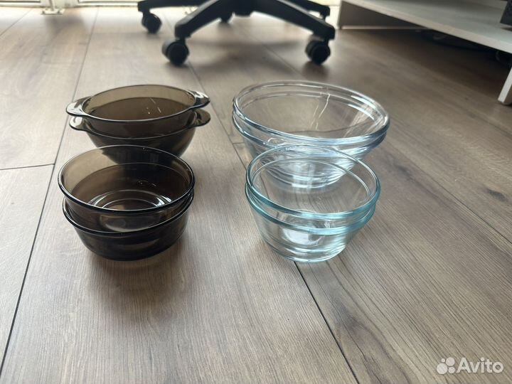 Стеклянные салатники IKEA + миски