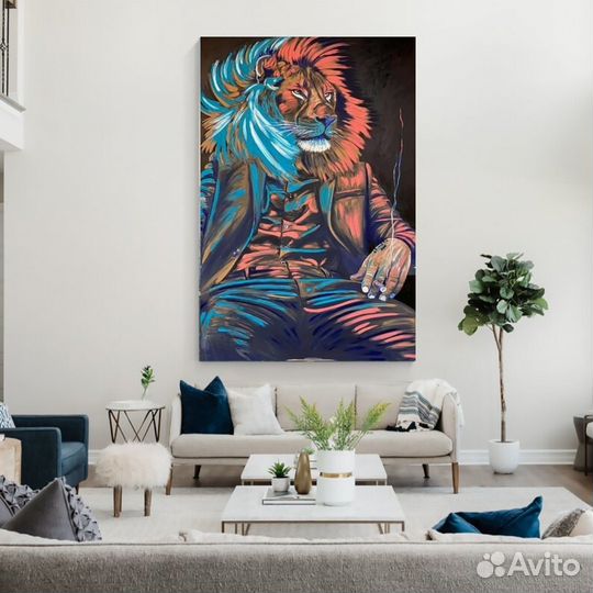 Интерьерная картина маслом на холсте ручная работа