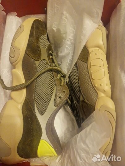 Кроссовки мужские valentino, хаки U86, оригинал