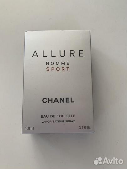 Коробка упак от духов chanel Allure homme sport