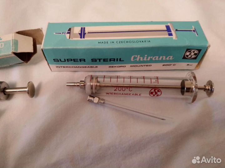 Шприц стеклянный СССР