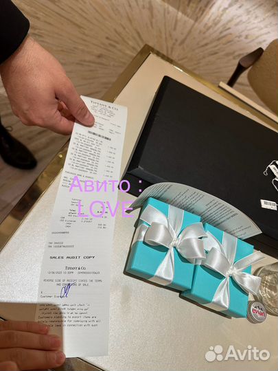 Браслет Tiffany оригинал blue Heart под заказ