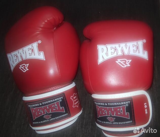Боксерские перчатки reyvel кожа