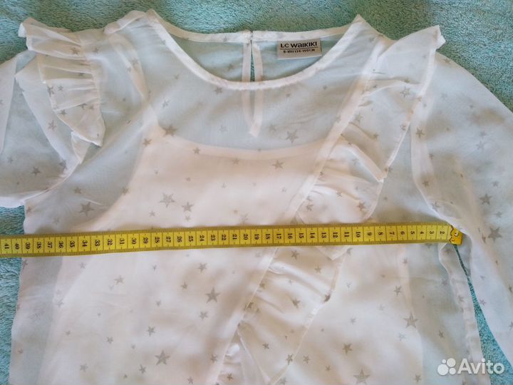 Блузка белая 134-140