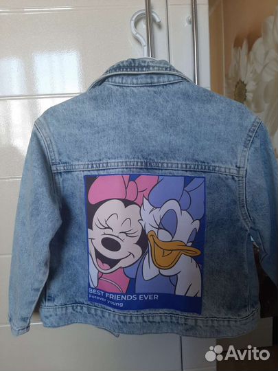 Джинсовая куртка для девочки размер 110