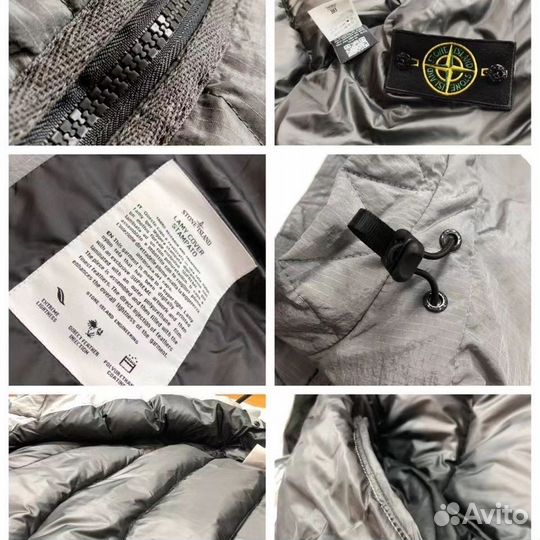 Stone island пуховик рефлективный M L XL XXL