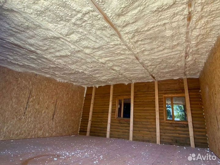 Утепление дома ППУ от 100м2
