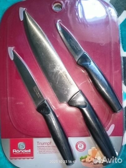 Набор ножей rondell + доски