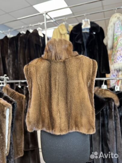 Манишка норковая орех -2