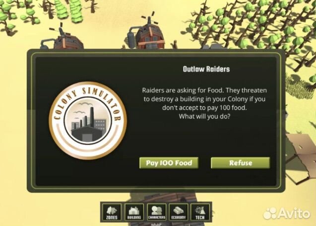 Готовый проект Unity: Colony Simulator