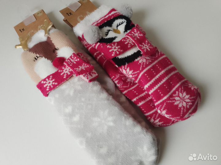 Носки женские С&А Германия новогодние