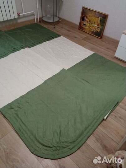 Шторы и покрывало на кровать