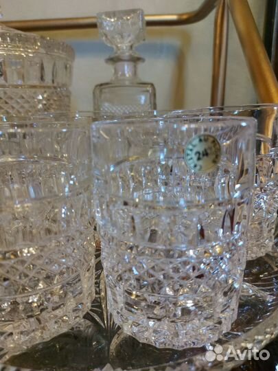 Крюшонница,графин, стаканы