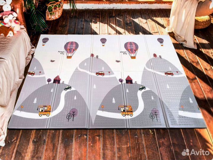 Детский коврик для ползания новый (заводской брак)