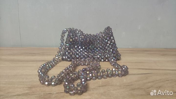 Сумка из акриловых бусин