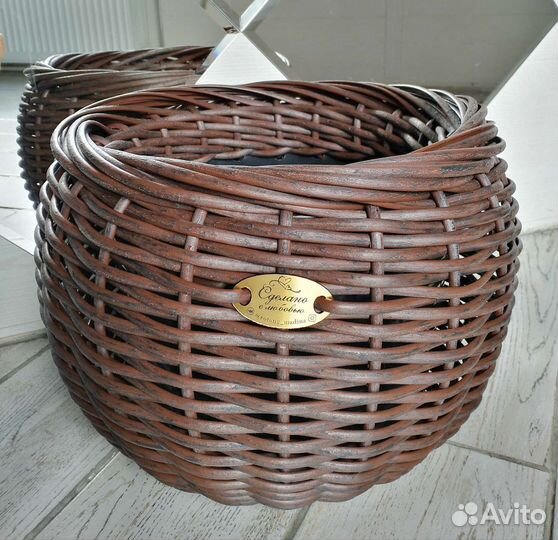 Кашпо из ротанга