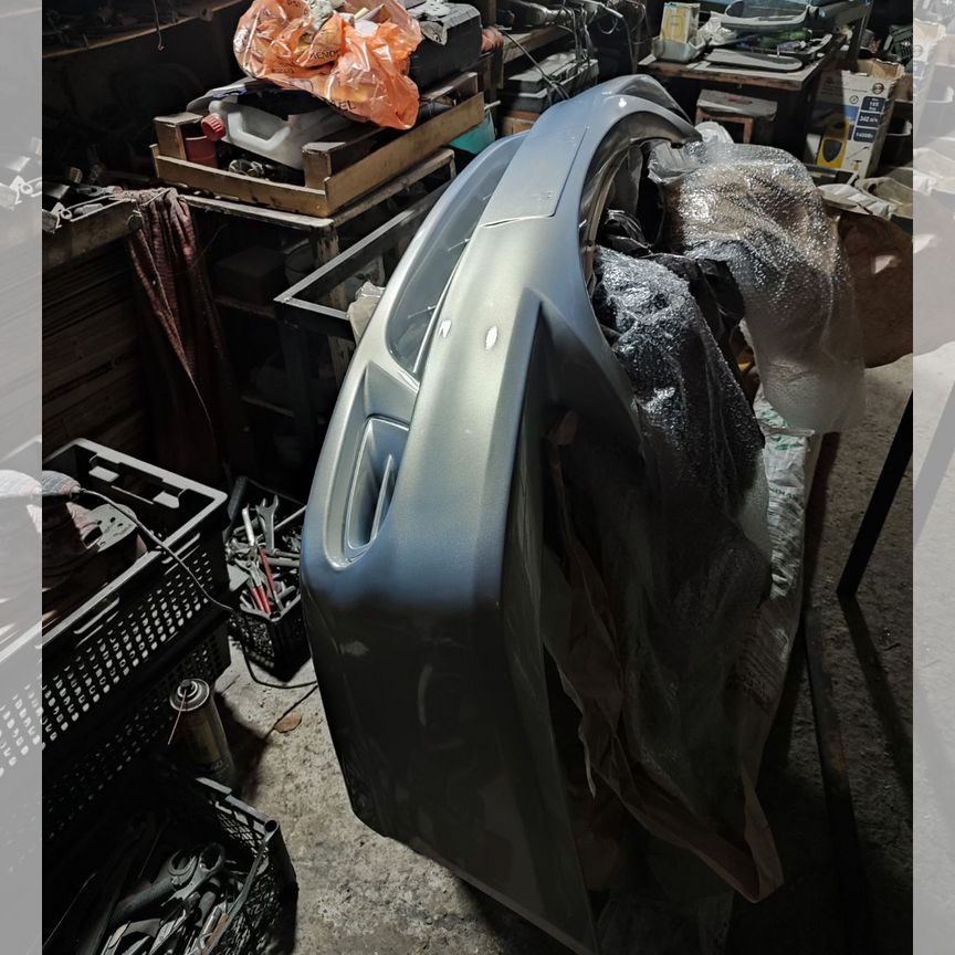 бампер передний на hyundai accent серебро - Кузов: купить