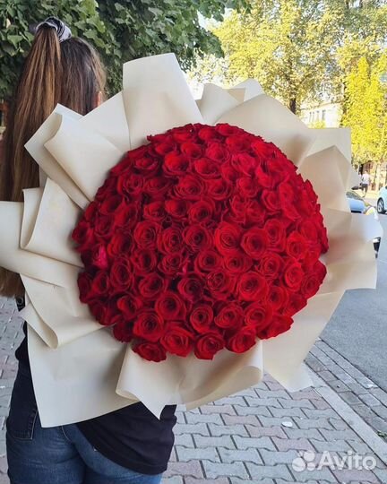 Букеты-Гиганты Красных Роз. Подарок с WOW Эффектом