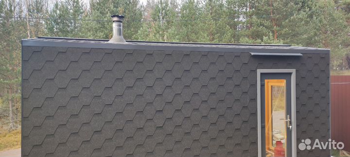 Баня барн каркасная готовая мобильная под ключ