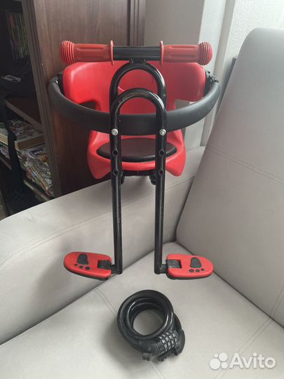 Детское кресло для велосипеда переднее, велокресло
