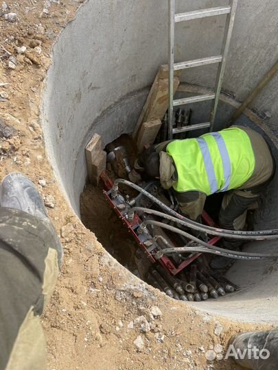 Проколы под дорогой мини гнб, под уклон