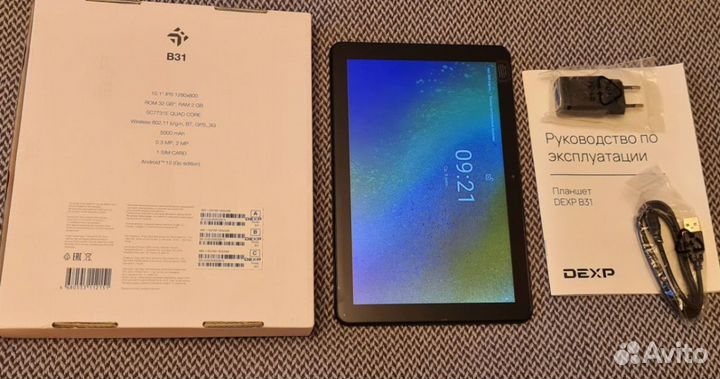Планшет Dexp B31, wifi, sim, 2/32 Гб,10 дюймов