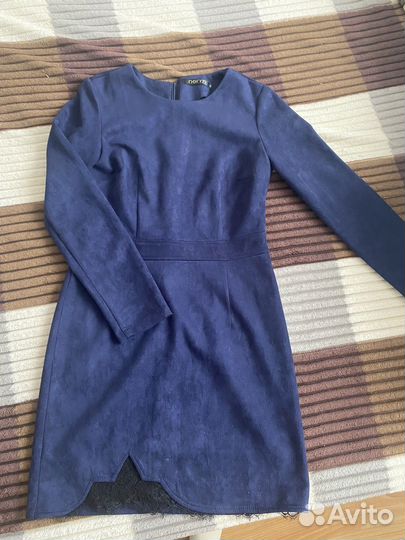 Платье темно синее