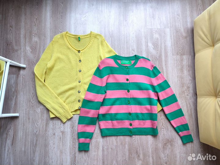 Кардиганы Benetton шерстяные