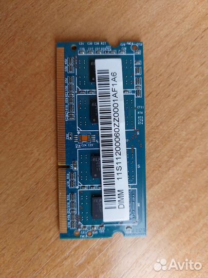 Оперативка Ramaxel ddr3 4GB (2GBx2) sodimm 1333Mhz