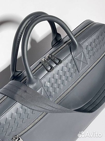 Мужской кожаный портфель Bottega Veneta