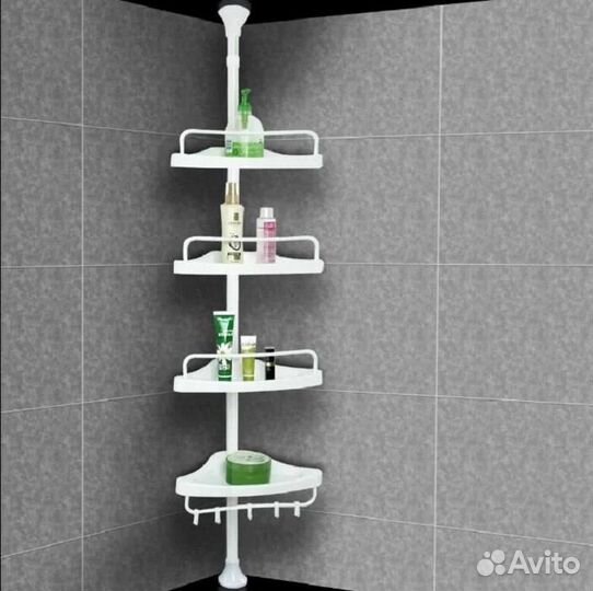 Угловая полка для ванной