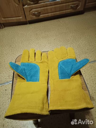 Перчатки натуральная замша, зимние, утепленные