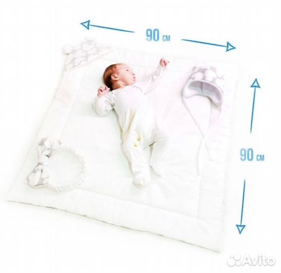 Конверт на выписку демисезонный с шапкой