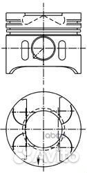 Поршень двс mercedes-benz 2.2CDi OM611 88 2.5x2x3