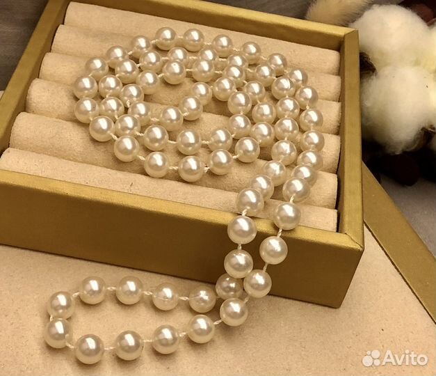 Бусы жемчуг имтация Чехия
