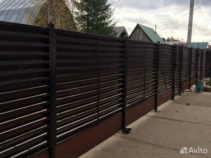 Забор жалюзи Еврозабор